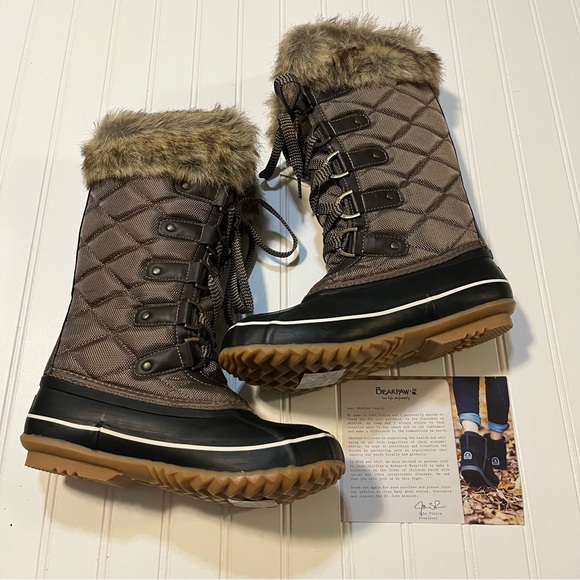 BearPaw Shoes - Bearpaw McKinley Boots Women’s Size 7 Brown Waterproof Boots NIB